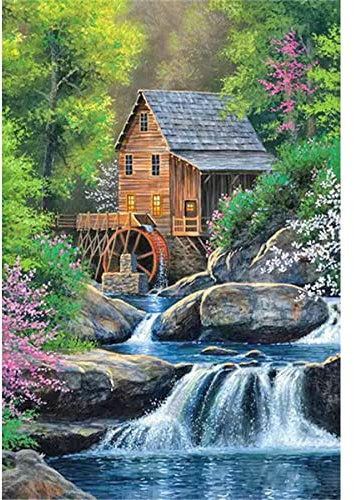 XIATIAN Diamond Painting Erwachsene Diamant Painting Bilder Kinder, 5D Diamond Painting Landschaft DIY Crystal Art Stickerei Kreuzstich Bilder Set für Wanddekoration 30x40cm
