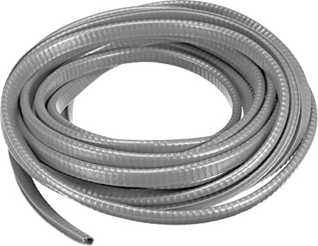 sourcing map U Channel Edge Trim, 19.7ft Length Rubber Guard Seal Strip Edge Protector Fit for 1-2.5mm Edge, (15/64 W x 25/64 H) Gray