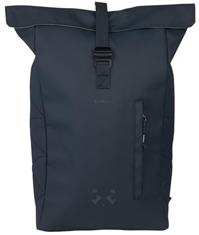 Kattbjörn Rolltop Rucksack – 16L, Wasserdicht, Laptopfach 15 Zoll, Ergonomisch, Gepolstertes Rückenpad, Stylischer Tagesrucksack für Arbeit, Uni & Freizeit (Dunkelblau)