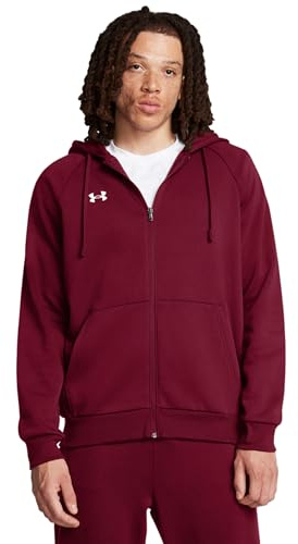 Under Armour Herren Rival Fleece Kapuzenpullover mit durchgehendem Reißverschluss, X-Large Hoch