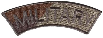 Military Army Militär - Aufnäher, Bügelbild, Aufbügler, Applikationen, Patches, Flicken, Zum Aufbügeln, Größe: 7,7 x 2,6 cm