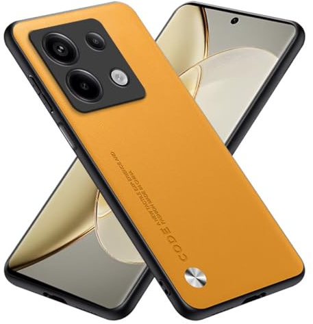 RankOne Hülle kompatibel mit Redmi Note 13 Pro 5G / Poco X6 5G (6.67), Stoßfeste Silikonhülle Handyhülle - Gelb