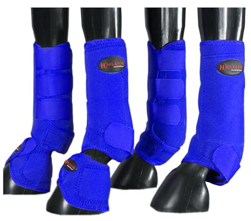 HILASON L M S Horse Front Rear Hind Leg Sport Boots & Bell Boots 6 Pack | Horse Leg Boots | Horse Jumping Boots | Horse Boots