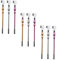 Housoutil Essential Makeup Tools 9 in 1 Eyebrow Brush Set Includes Duo Brow Brush Eyelash Comb and Shadow Sponge