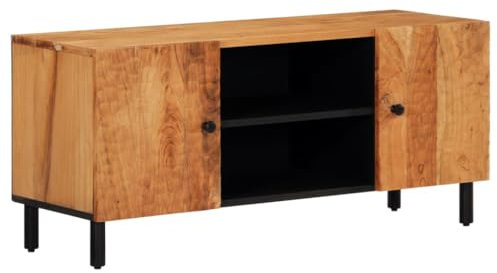 vidaXL Mobile Porta TV 105x33x46 cm in Legno Massello di Acacia
