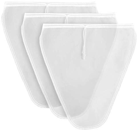 Passoire réutilisable et solide - Filtre professionnel pour lait d'amande, fromage cottage, yaourt, lait de soja (couleur assortie)