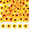 EMAGEREN 60 Stück Künstliche Sonnenblumenköpfe 4,5 cm Kunstblumen Daisy Sonnenblumen Blumenköpfe Künstliche Seiden-Sonnenblumenköpfe Sonnenblumen Deko für DIY Handwerk Hochzeit Party Blumendeko