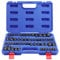 WORKPRO Jeu de 60 Douilles Torx, Torx Intérieur et Extérieur 1/4, 3/8 et 1/2, Coffret Douilles en Acier S2, T6-T70, TT6-TT70, TP8-TP60, E4-E24, Acier Chrome Vanadium, avec Boîte de Rangement