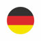 Deutschland Aufkleber 5cm Rund Germany Flagge Fahne Runde Vinyl Stickers EM WM 2024