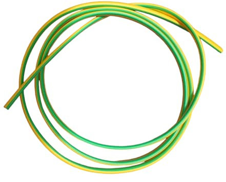 4mm PVC Green & Yellow Earth Electrical Wire Sleeving (10 Metre)