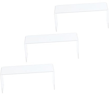 ABOOFAN 3stücke Klarer Acryl Schuhregal U-förmig Hohe Displayständer Für Schuhe Schmuck Kosmetik Organizer Vielseitiges Präsentationsregal Für Haushalt Und Einzelhandel