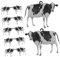 BELLIFFY 20 Stück Simulationstier Anhänger Nutztier Dekoration Schneckenfigur Tierperlen Charm Set Tierkuh DIY Perle Schnecken Charm Anhänger Kleine Tierfiguren Schlüsselanhänger