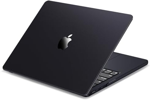 MOSISO Compatible with MacBook Air 13 inch Case M4 M3 M2 2025 2024 2023 2022 A3240 A3113 A2681, Ultra-Thin Natural Original Color Hard Shell Cover for MacBook Air 13.6 inch Case, Black Clear