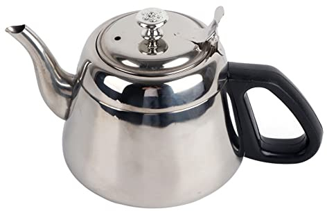 1.5L Stainless Steel Teapot, Large Capacity Tea Kettle with Filter, Suitable for All Decoration Styles, Ready to Serve The Family or Party (1.5L with Filter)