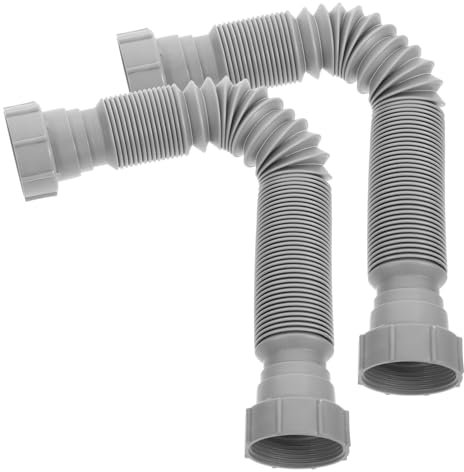 NULYLU 2stücke Entwässerungsschlauch Flexibel Für Spülbecken Abflussverlängerung Aus Kunststoff Dehnbare Schläuche Leicht Zu Installieren Verwenden