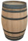 Fassl Baron Holzfass Stehtisch aus gebrauchtem Weinfass -Abgeschliffen - Fassbar oder Gartentisch. D/H=70/95cm- Dekofass 225 Liter aus Eiche Holzfässer Fasstisch