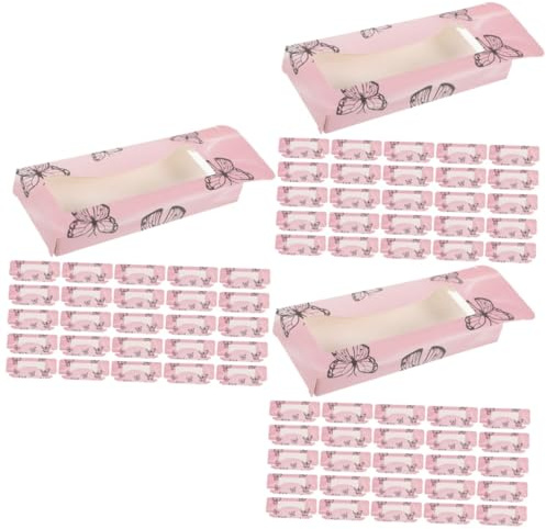 FRCOLOR 3 Sätze Verpackungsbox Für Schmetterlingswimpern Cluster-wimpern Wimpernboxen Lockenwickler Gel-entferner Unter Den Augenpads Für Wimpernverlängerungen Zart Pro Papier 30 Stück * 3