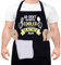 XCSJKJ Grillschürze für Männer Kochschürze Herren Schürze lustig, Grill schürze für Männer küchenschürze Herren personalisiert Grill Schürze mit 2 Taschen Grill Schürze (Rentner Schürze)