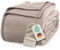 LAYNENBURG Premium Baumwolldecke 220x240 cm - Oeko-TEX 100 - Baumwollmix Kuscheldecke - Decke als Wohndecke, Sofa-Decke & Couchdecke - Wolldecke kuschelig-warm aus Baumwolle (Taupe)