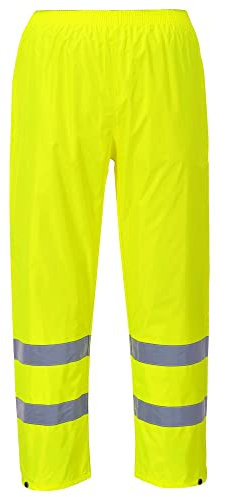 Portwest Hochsichtbare Regenhose aus Polyester und PVC mit reflektierendem Band H441