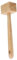 Ipetboom Ablandador de Carne de Bambú Martillo de Cocina Doble Cara Herramienta Manual 30 Cm para Cocineros Barbacoa y Preparación de Carnes Accesorio Esencial