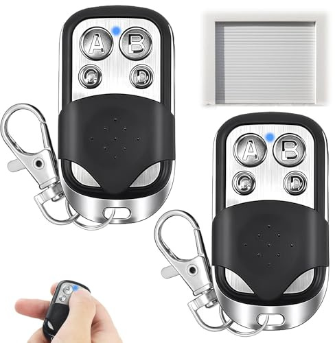 Fernbedienung Garagentor, 2 Stück 433 MHz Universal Fernbedienung Klonen Garagentoröffner Kompatibel mit Marantec Funkfernbedienung Garagentor für Schalter Licht Garagentor Autos Rollladenschalter