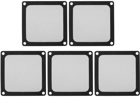 Hominas Staubfilter Lüfterabdeckungen 5 Stück 80 * 80mm Fine Mesh Filter, Magnetischer Rahmen, Nylon Ultrafein Lüfter PC Staubfilter für Computer-Kühlerlüfter Netzteil