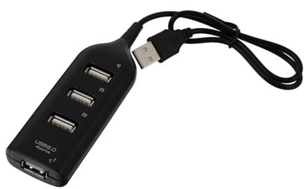 FIXOSHEE USB Hub Ports Portable Diviseur USB Multiprise pour Ordinateur PC Clavier Souris
