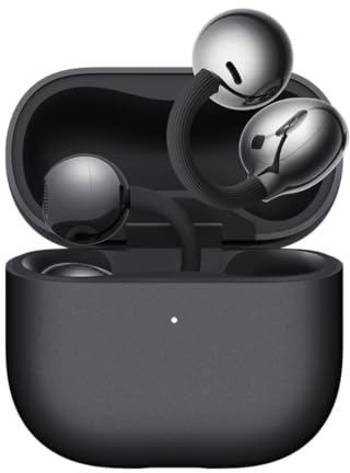 HUAWEI FreeClip 2 Open-Ear Headphones, Clip-On Wireless Earbuds, Black | 5.1g Lightweight, IP57 Waterproof, 38H Battery, Bluetooth 6.0, 3-Mic Noise Cancellation, UK Warranty