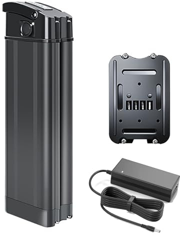 Batterie E-Bike 48V 8Ah 10Ah 13Ah 15Ah 17.5Ah 20Ah avec Chargeur, Verrouillage De Sécurité, 48V Batterie De Vélo Électrique pour 250W-1000W Moteurs 48V 8Ah