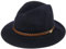 Lipodo Outdoor Traveller Herren - Wollfilzhut mit Garnitur - Outdoorhut Made in Italy - Herrenhut aus Wollfilz - Filzhut Herbst/Winter - Wollhut dunkelblau 59 cm