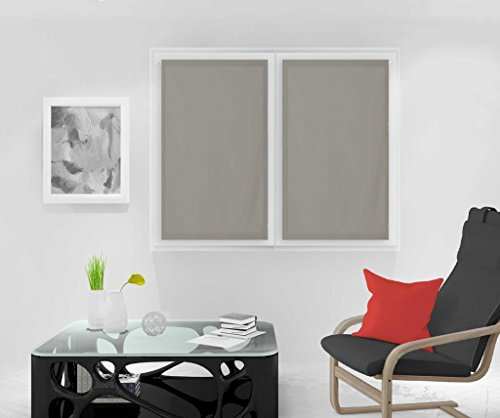 DOLLY pair of brise-bise curtains 90 x 120 cm, taupe