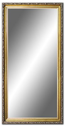 140 x 60cm, 60 x 140cm Spiegel mit Rahmen, Badezimmerspiegel Antik, Alte Spiegel, Handgefertigte, Stabiler Rückwand, Rahmenleiste: 60 mm breit und 45 mm hoch, Rahmen Farbe: Gold