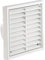 Manrose 100mm External/Internal Fixed Grille for Extractor Fans White 1152W