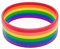 EROSPA® Armband Regenbogen Rainbow - Gay Pride Lesbian LGBT Homosexuell - Damen Herren - Silikon
