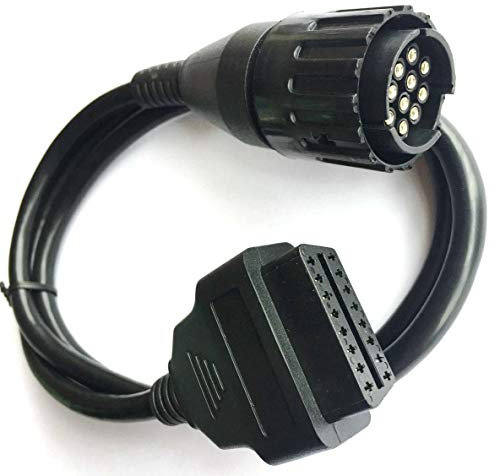 OTKEFDI 10Pin OBD Adattatore, 10-Pin Adattatore OBD a 10 Pin per Motocicli Motociclette-per Interfaccia K-Line e DCAN
