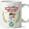 MUGFFINS Enfermera Tazas Originales de café y Desayuno para Regalar a Trabajadores Profesionales - La Mejor Enfermera del Mundo - Cerámica 350 ml