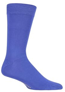 SockShop Mens Colour Burst Plain Bamboo Socks with Smooth Toe Seams Pack of 1 Purple People Eater 6-11
