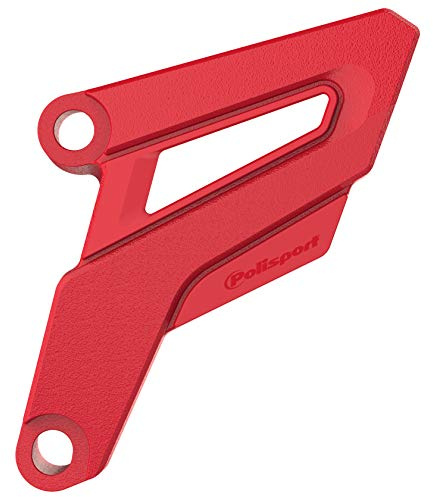POLISPORT 8468400002 - Kettenradschutz aus leichtem Kunststoff mit hoher Haltbarkeit und Widerstandsfähigkeit compatible con motocicletas YAMAHA, HONDA in farbe Rot
