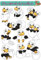 Bambinella Stickerparade – Vogel Adler aus dem Ei - 10 Sticker aus PVC-Folie nur für Glatte Oberflächen.