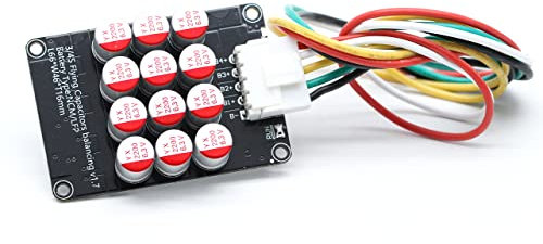 3S 4S 12V 5A Battery Active Equalizer BMS Balancer Lipo Li-ion LFP LiFePO4 Lithium Battery Balance Active Energy Transfer Equalization Module Faster Whole Group Capacitor Balancer PCB