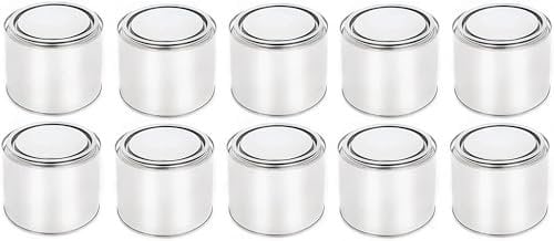 BenBow x Bidon avec couvercle à pression - Récipient rond vide hermétique et opaque pour stockage 0,5 Litres