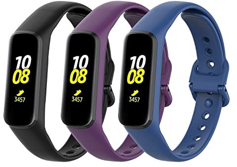 Gheper 3PC Bands Compatibile con Samsung Galaxy Fit E SM-R375 Smartwatch Cinturini di Ricambio in Silicone Morbido per Orologi Fitness Sport Cinturini per Donne Uomini
