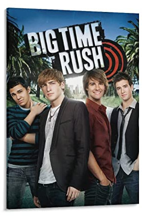 JIJIE The Famous Band Big Time Rush Poster, Kunstdruck, Wandbild, Foto, Poster, zum Aufhängen, 60 x 90 cm