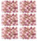 Künstliche Blumenwand 6 Pcs Rosenwand Blumenwandpaneele Kunstblumen Deko für Hochzeit Balkon Hintergrund
