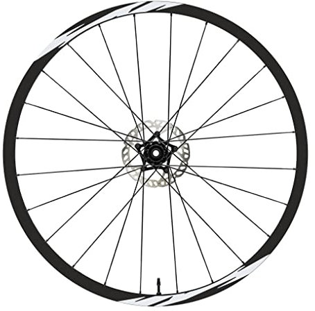 DualColorStampe Aufkleber kompatibel mit Scott Felgen 26 Zoll – 27,5 Zoll – 28 – 29 Zoll – MTB-Bike Stickers – B0020 (26 Zoll, Weiß 10)