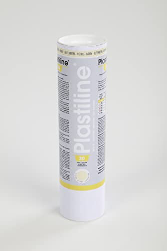 J. Herbin Herbin 1130T - Modelliermasse Plastiline, 1kg, Härtegrad 30, ideal zum Modellieren, 100 Prozent wiederverwendbar, Elfenbein