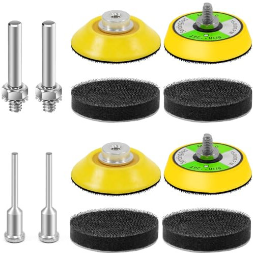 KONGMING 4 Pezzi Platorelli Per Levigatrici 50mm Per Levigatrice Pneumatica Lucidatrice Mini