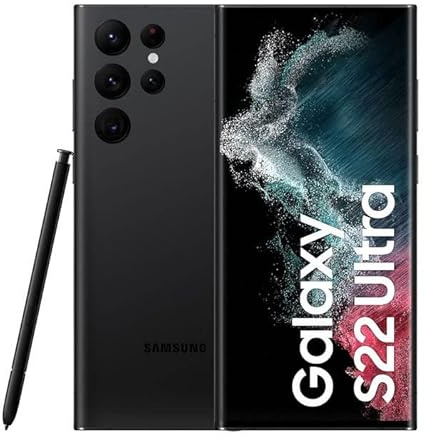 SAMSUNG Galaxy S22 Ultra 5G, 256GB, Nero Fantasma (Ricondizionato) Smartphone Originale di fabbrica in esclusiva per il mercato europeo (versione internazionale)