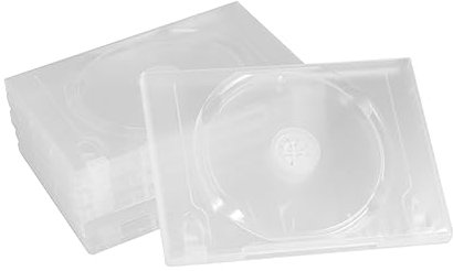 Homoyoyo 6pcs Cd Case Dvd Box Storage Holder Sleeve Pocket for Home Cinema Office Use Cd Package Media Storage Case